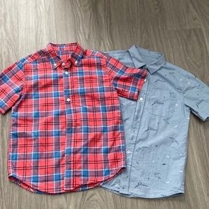 Old Navy Boys Button Down Shirts- 2 Pack